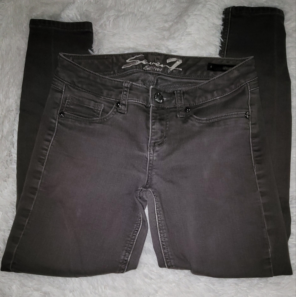 Seven7 Black Legging Sz 4 W 30 R 7.5 L 30